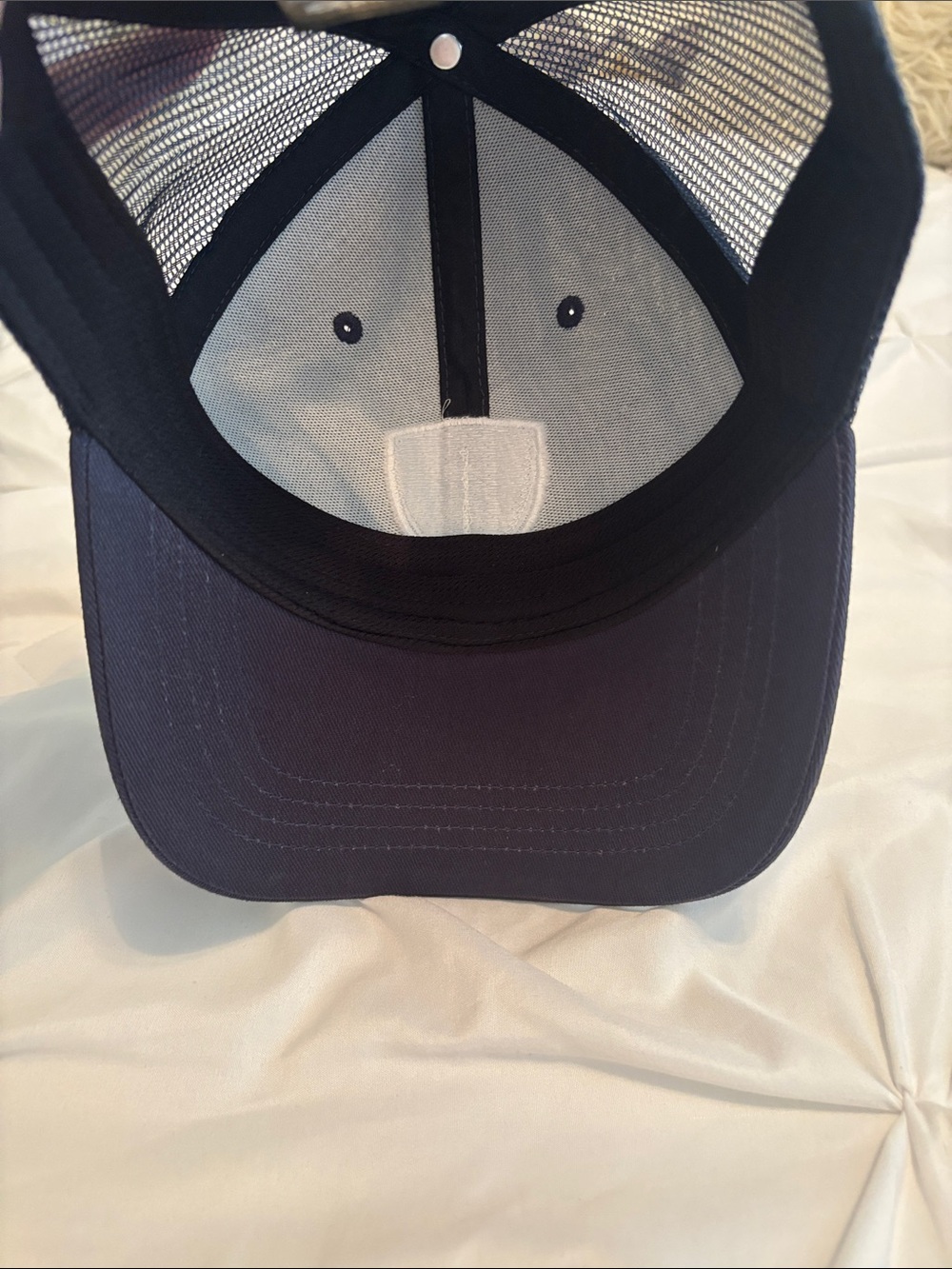 Kuhl Navy Trucker Cap with Kuhl Logo Patch Snap Back - Picture 5 of 5